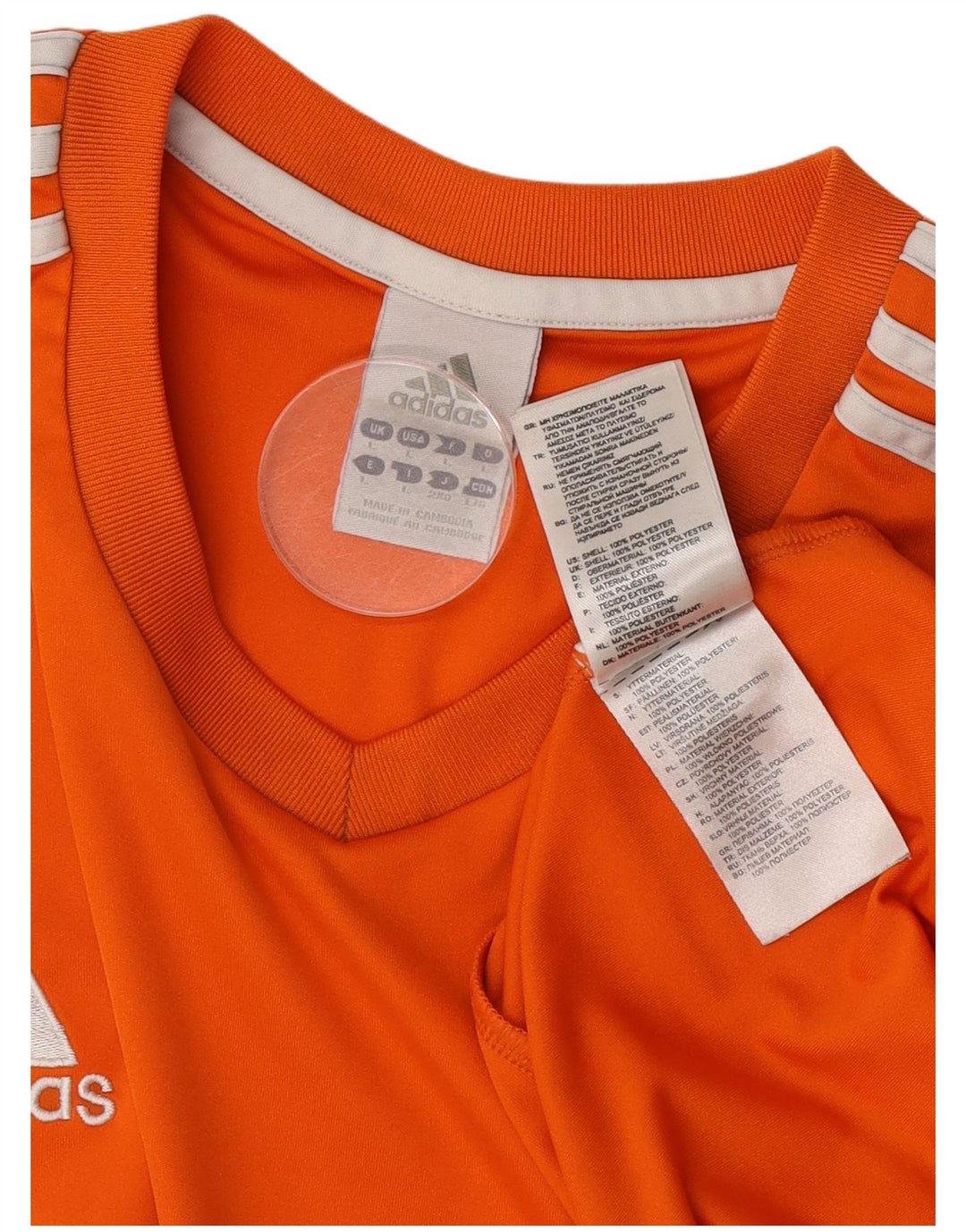 Adidas Męska koszulka Climalite Top, duża, pomarańczowa, poliestrowa