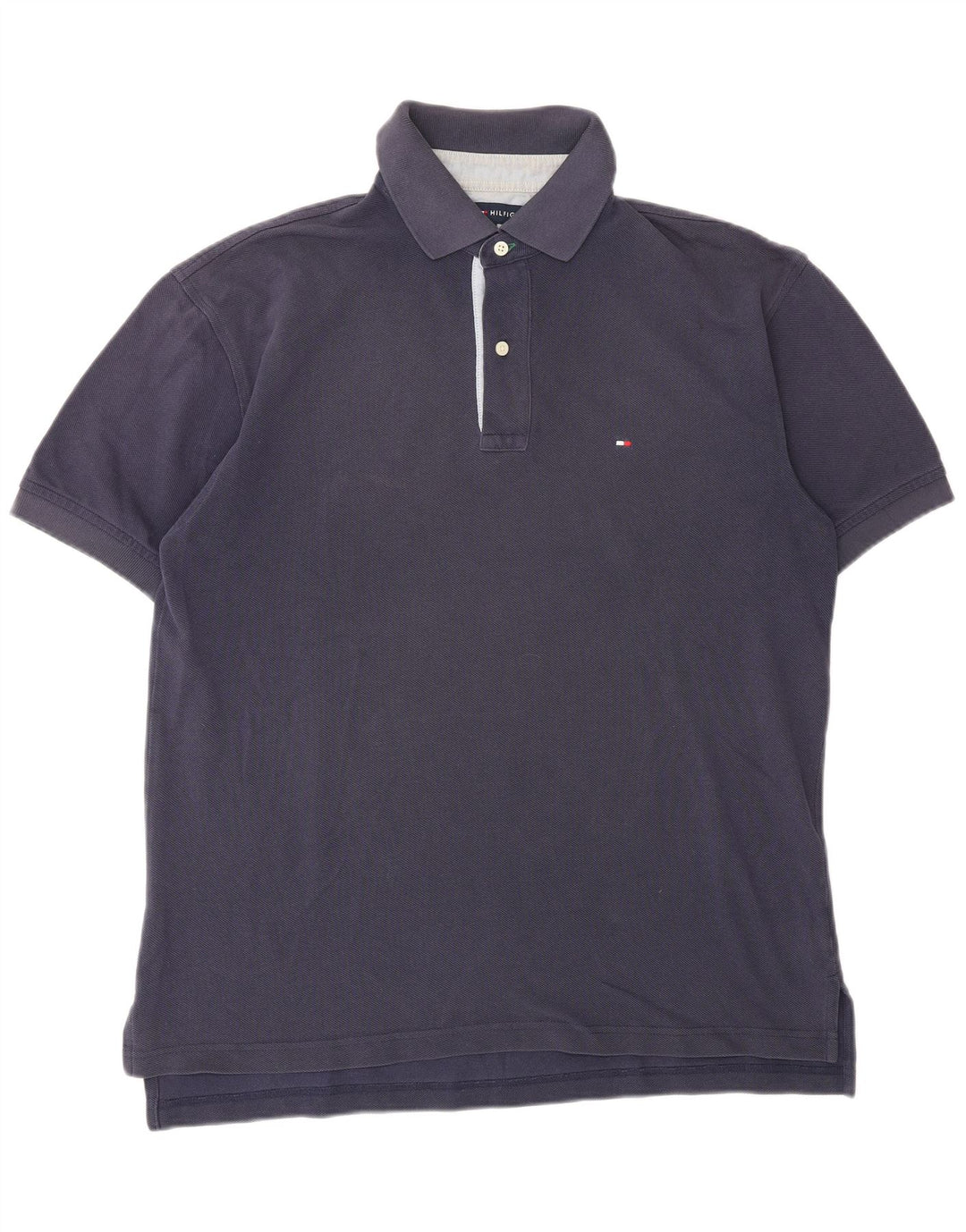 Męska koszulka polo TOMMY HILFIGER, średnia, granatowa, bawełniana