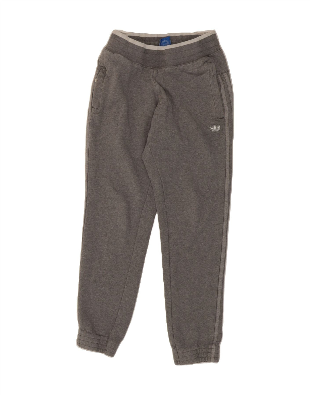 ADIDAS Mens Tracksuit Trousers Joggers Small  Grey Cotton Vintage Adidas and Second-Hand Adidas from Messina Hembry 