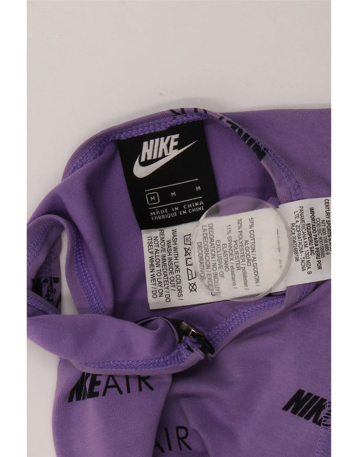Damskie body graficzne Nike UK 12, średni fiolet, bawełna