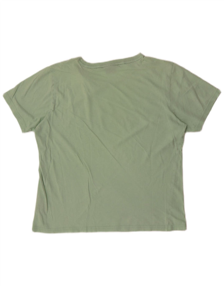 Męski T-shirt z grafiką Bear, średni zielony