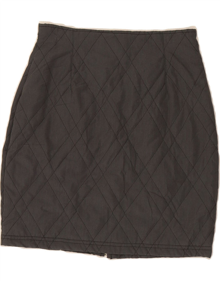 VINTAGE Womens Pencil Skirt Small W26 Grey Polyester Vintage Vintage and Second-Hand Vintage from Messina Hembry 