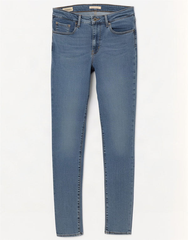 Damskie jeansy Levi's 721 Skinny z wysokim stanem W30 L30 Niebieski Lyocell