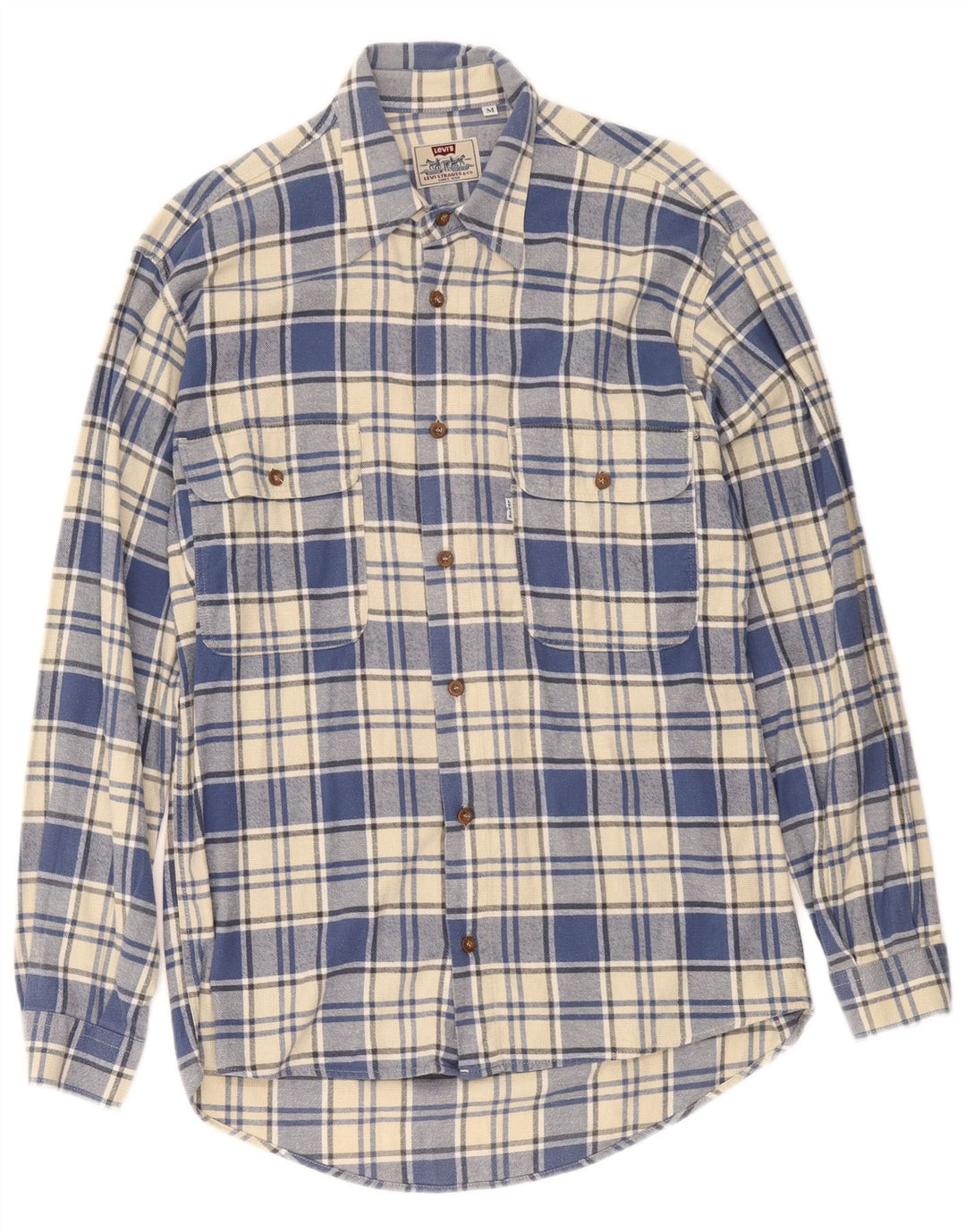 Męska koszula flanelowa Levi's w średnią niebieską kratę
