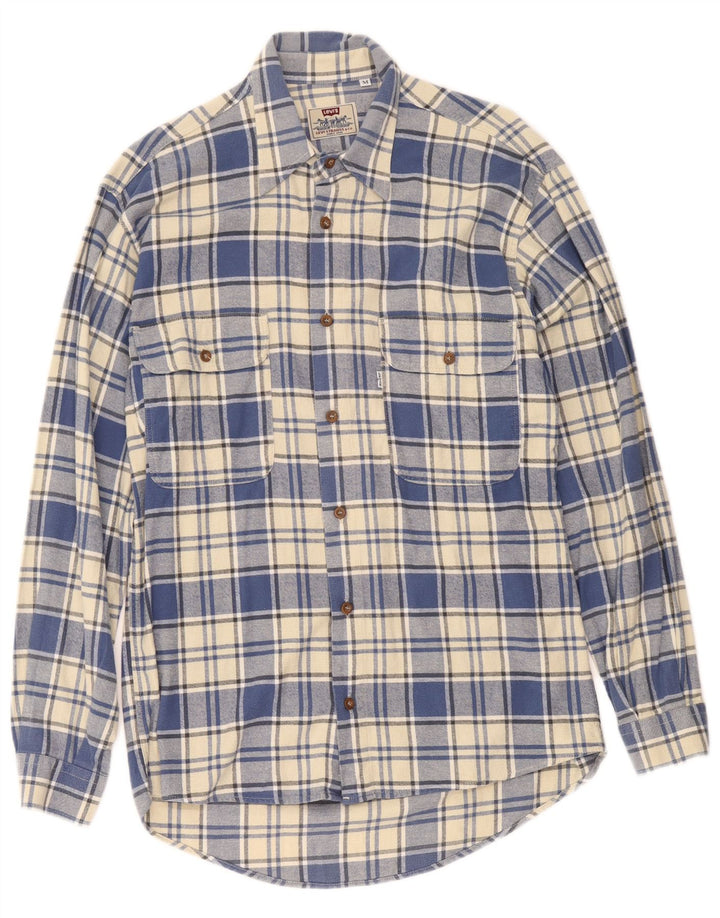 Męska koszula flanelowa Levi's w średnią niebieską kratę