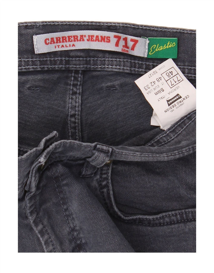 CARRERA Mens 717 Slim Jeans IT 48 Medium W34 L32 Grey Cotton Vintage Carrera and Second-Hand Carrera from Messina Hembry 