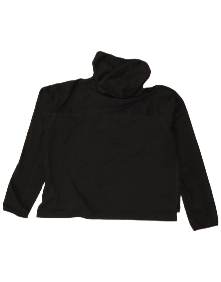 Damska bluza z kapturem Nike Running Crop Graphic UK 14, średni czarny poliester