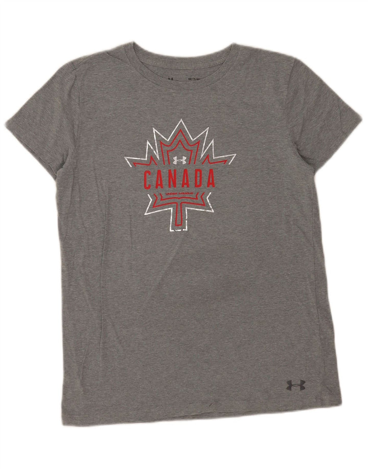 Męska koszulka z grafiką Under Armour Canada, mała, szara