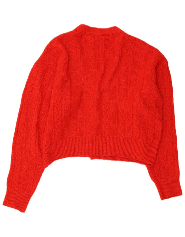 Damski sweter oversize Zara Crop Oversize UK 10 Small Red