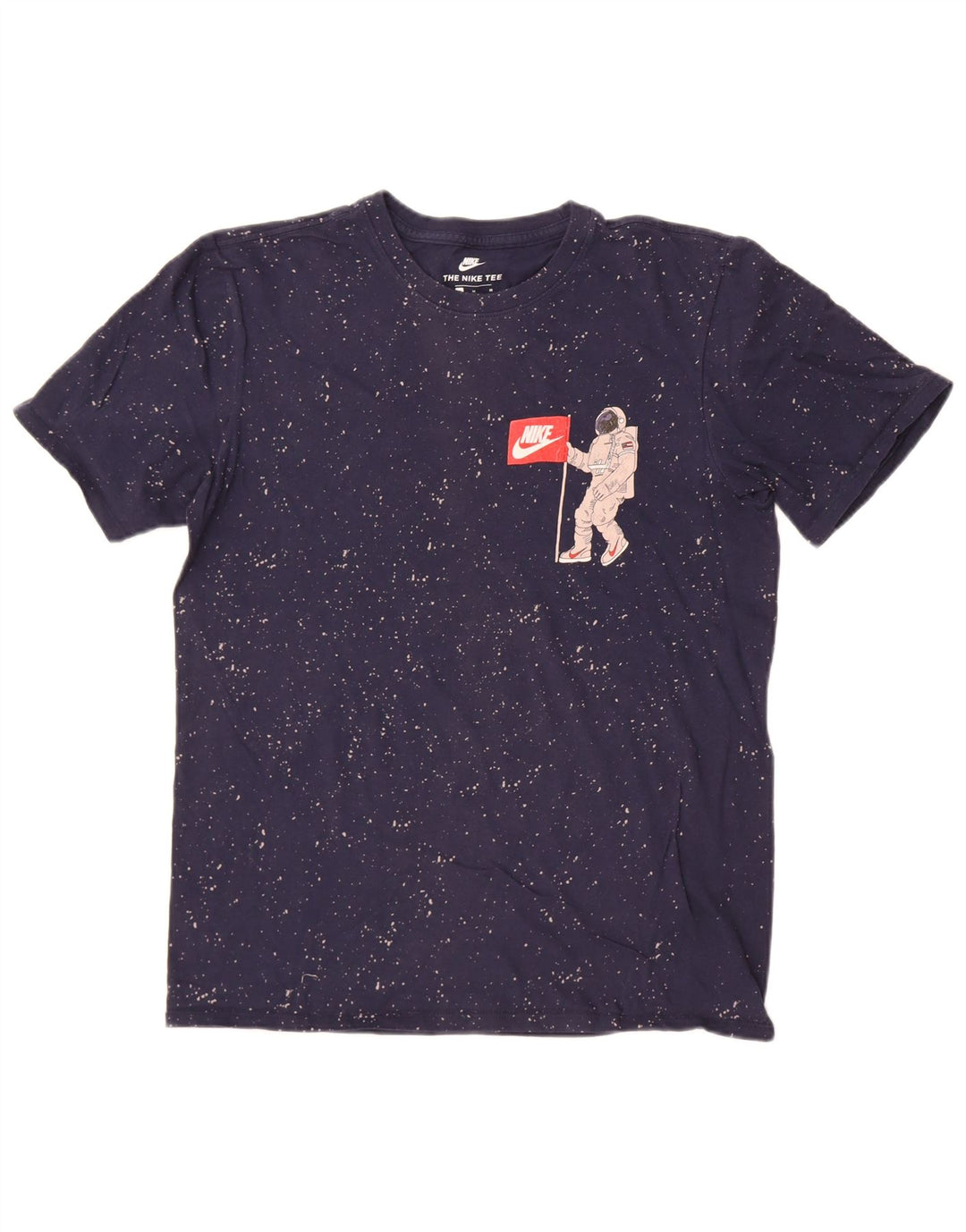 Męski T-shirt Nike Athletic Cut Graphic Top, średni, granatowy, nakrapiany