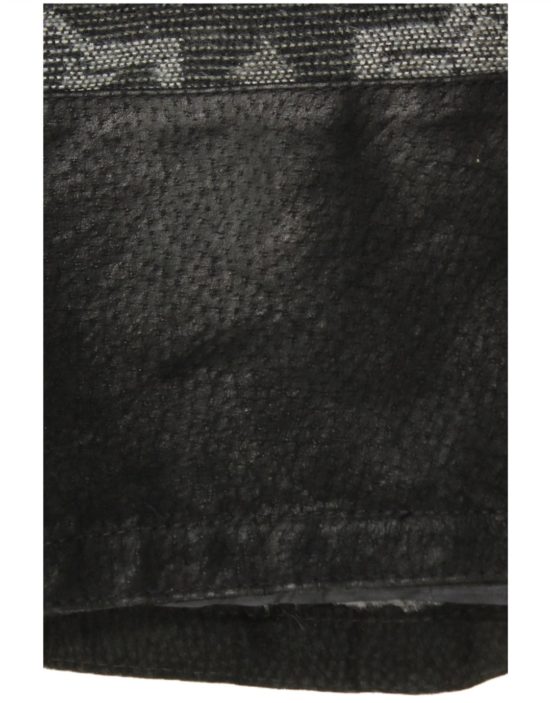 Vintage męska skórzana kurtka UK 42 XL czarna skóra Fair Isle