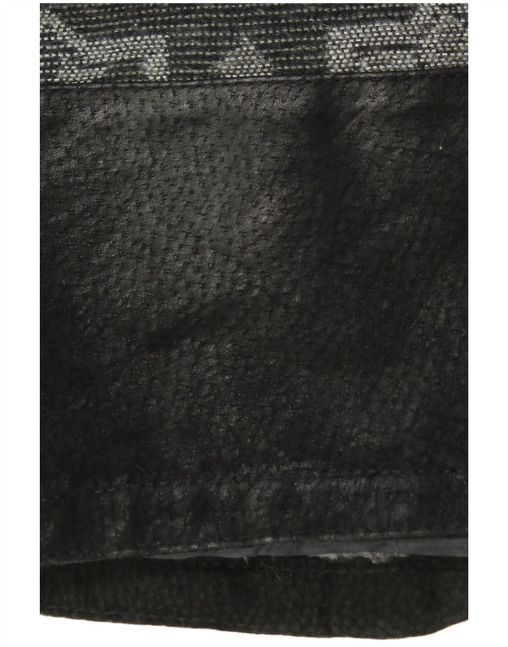 Vintage męska skórzana kurtka UK 42 XL czarna skóra Fair Isle