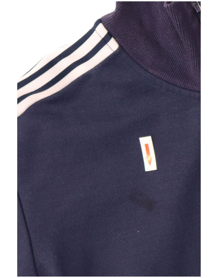 Adidas Męska bluza dresowa, średnia granatowa, poliester