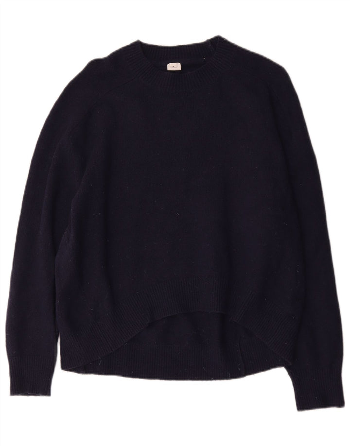 Damski sweter oversize John Lewis z okrągłym dekoltem UK 14, średni granatowy