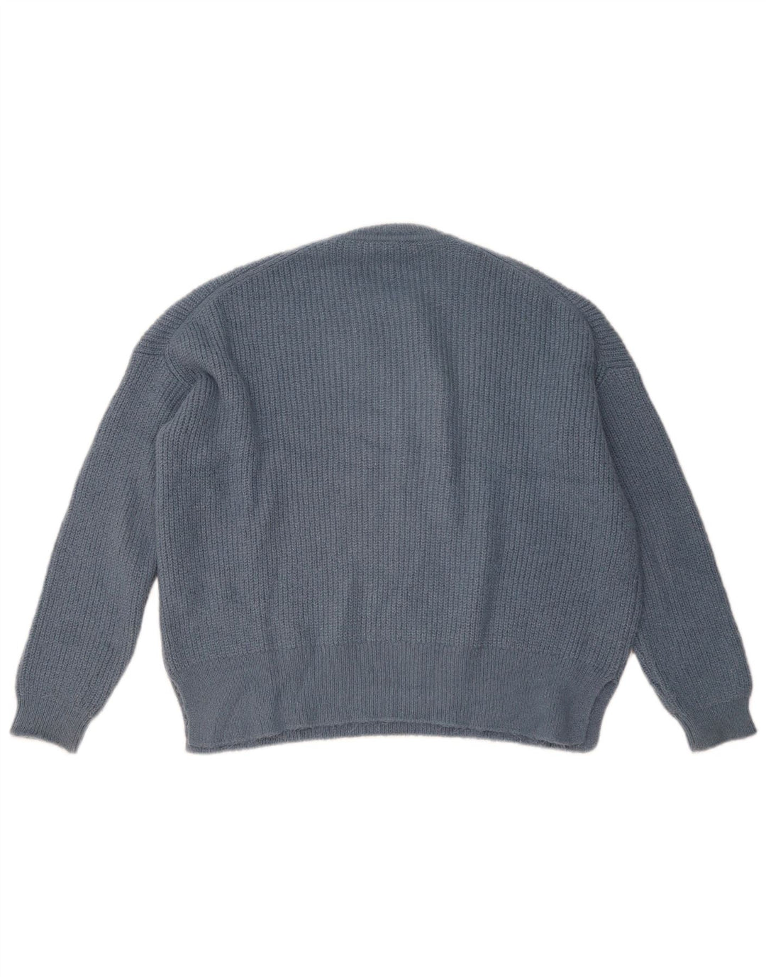 Damski sweter oversize ZARA z okrągłym dekoltem UK 10, mały, granatowy