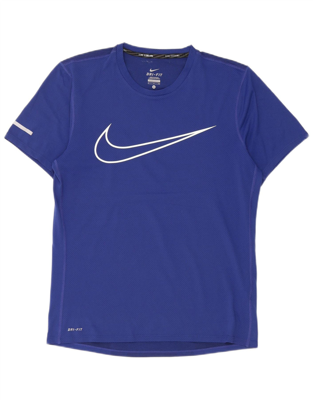 Męski T-shirt z grafiką Nike Dri Fit, mały, niebieski poliester