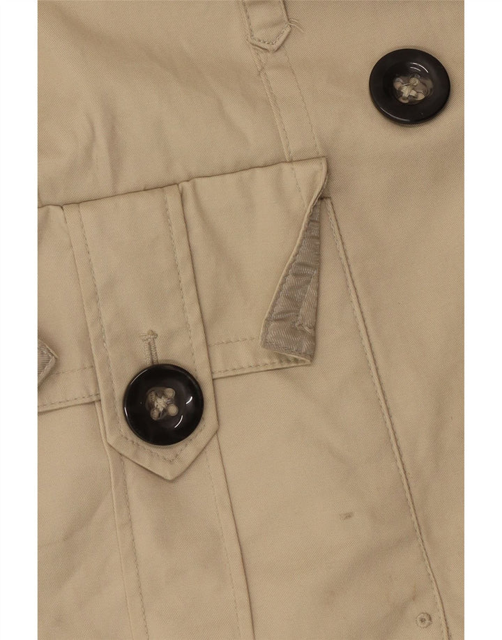 Damski trencz Zara UK 14, duży, beżowy nylon