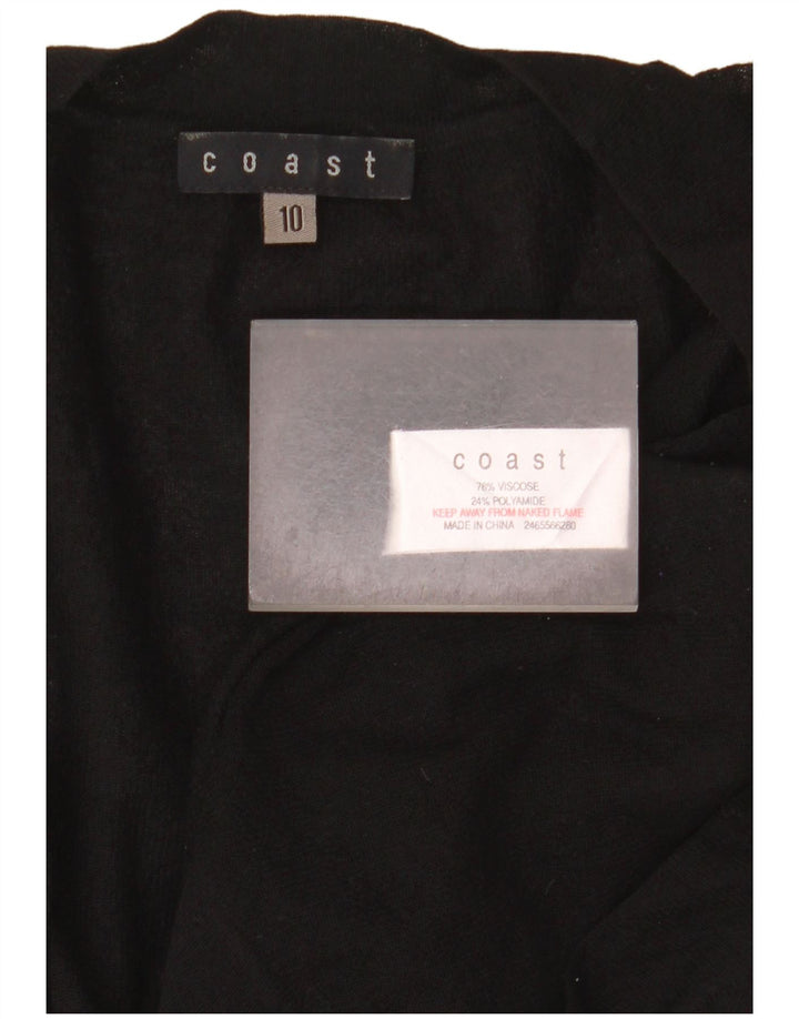 Damskie prześwitujące bolerko Coast UK 10 Small Black wiskoza