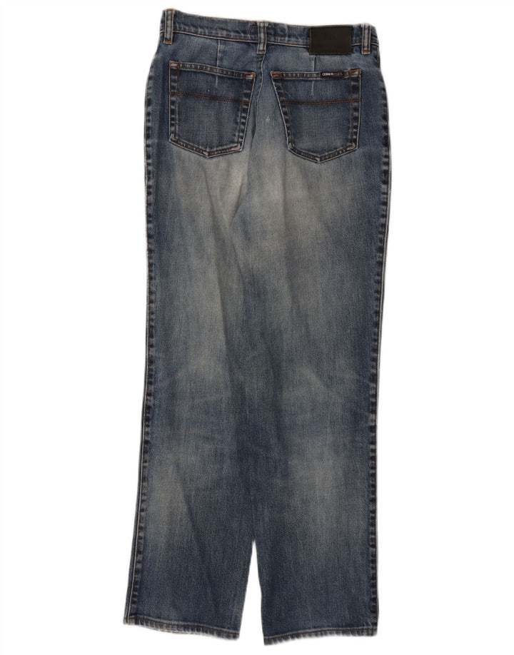 Damskie jeansy zwężane CERRUTI W30 L28 niebieskie