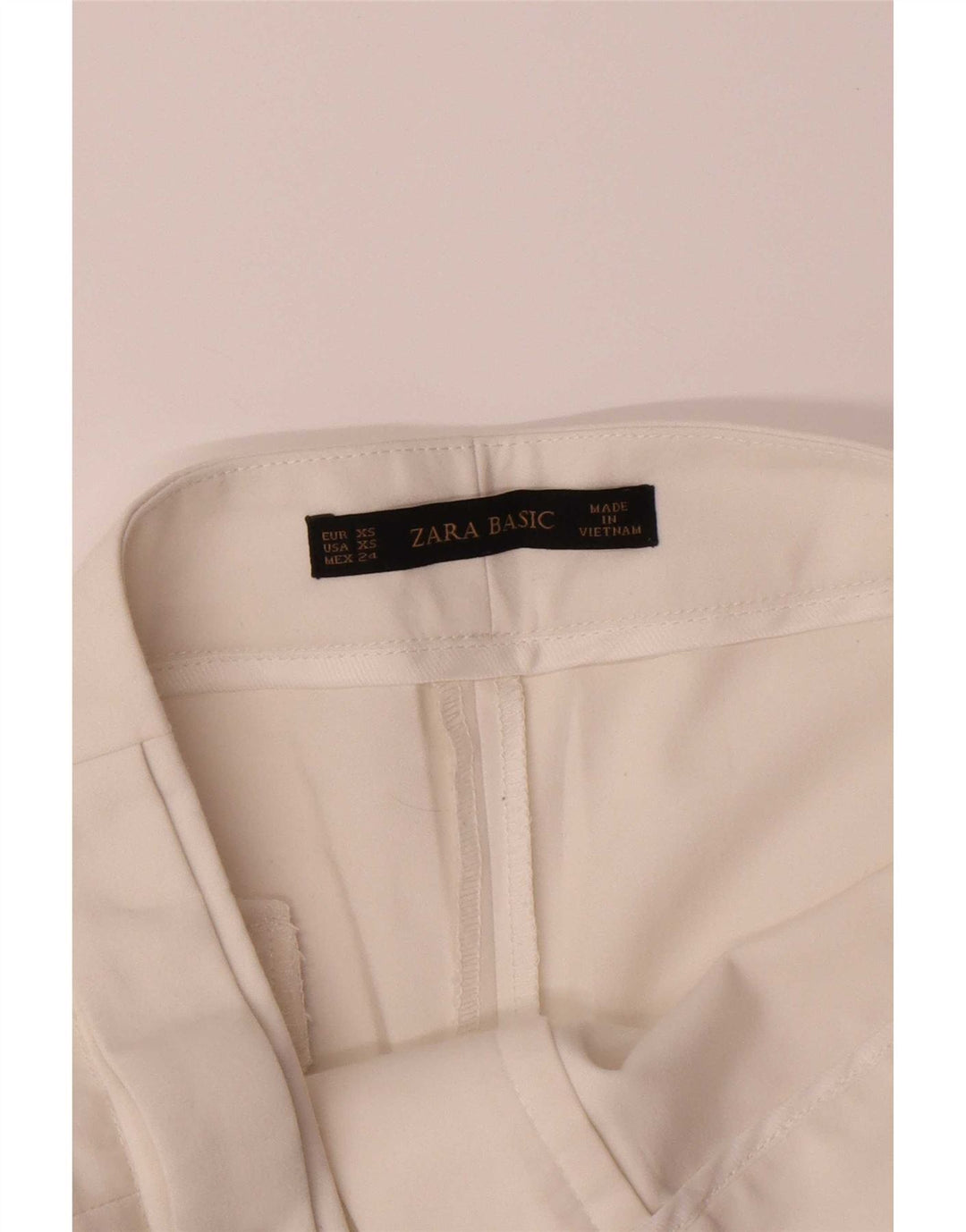 Damskie spodenki chino Zara XS W24, biała bawełna