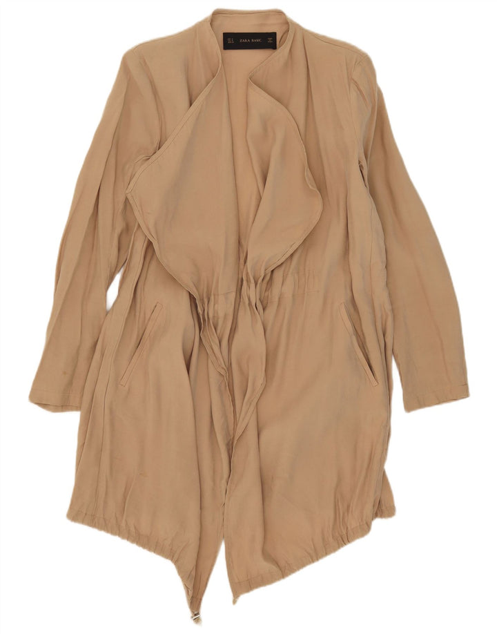 Kurtka damska Zara Open Waterfall UK 14 Medium Beige Modal