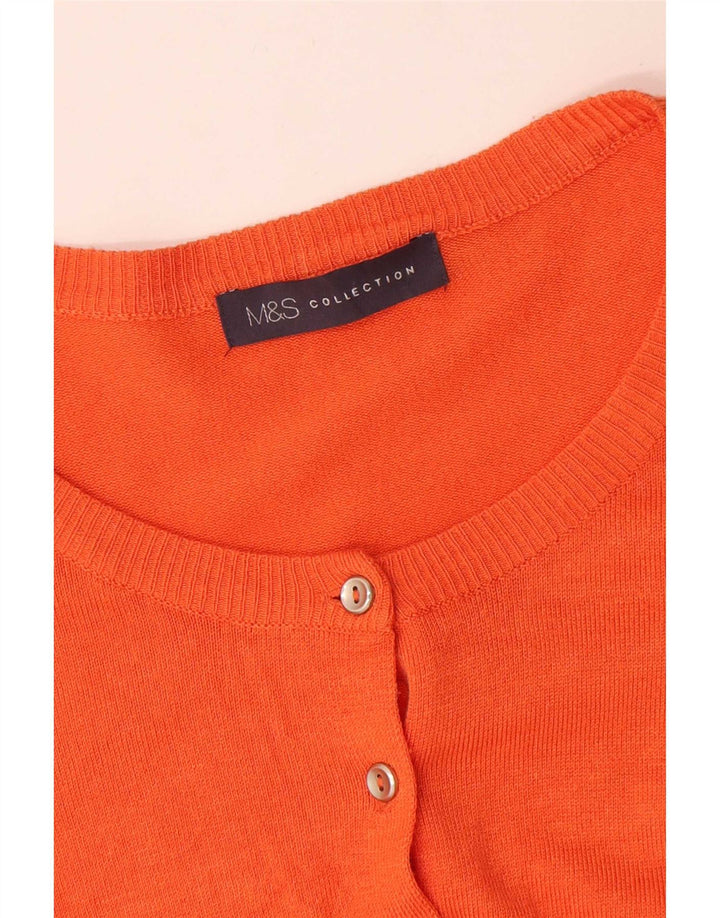 Marks & Spencer Damski sweter rozpinany UK 18 XL, pomarańczowy