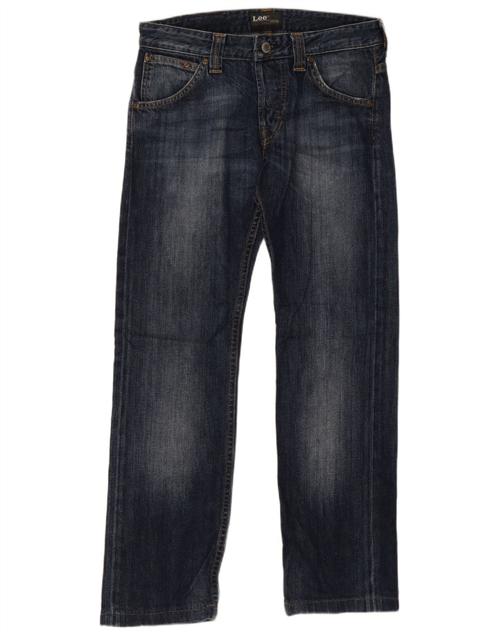 Damskie jeansy Lee Powell Straight W30 L28 Granatowe, bawełniane