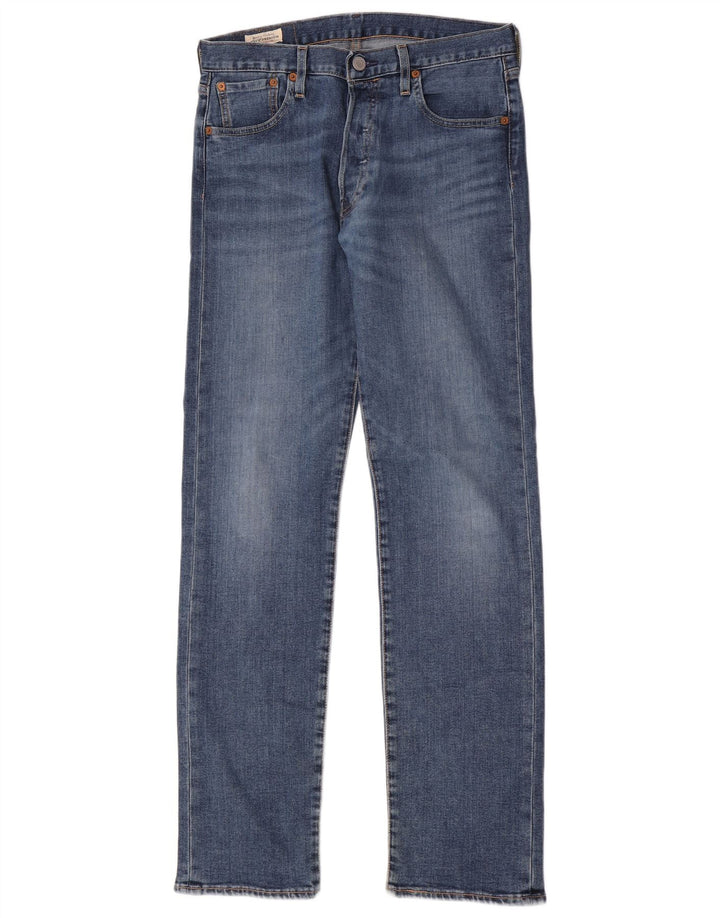 Męskie dżinsy Levi's 501 Straight W29 L32 Niebieskie bawełniane