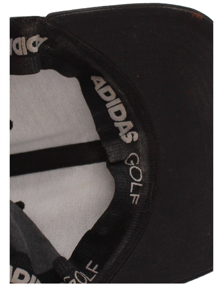 Męska czapka z daszkiem Adidas z grafiką, jeden rozmiar, czarna, z blokami kolorów