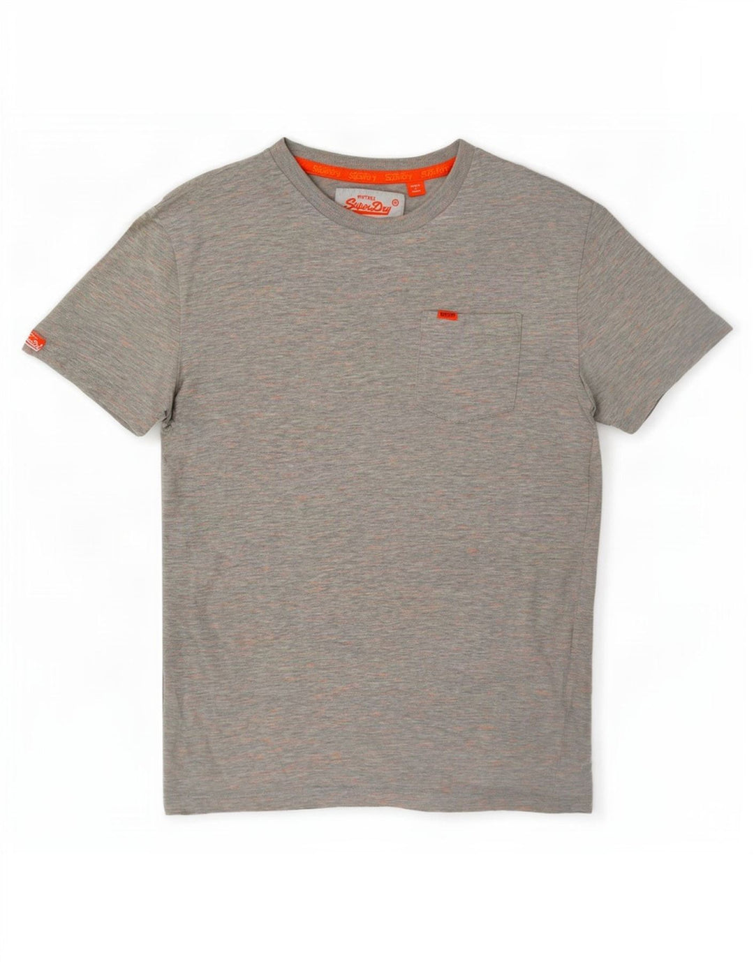 T-shirt męski Superdry Top XS, szara, bawełniana w plamki