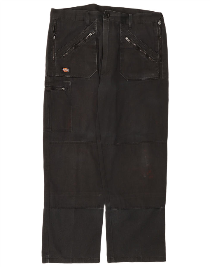 Męskie proste spodnie cargo Dickies W38 L29 Czarny poliester
