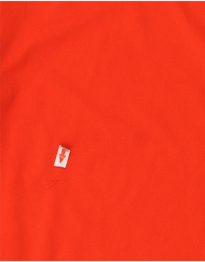 Adidas Męski T-shirt Top Średni Pomarańczowy Poliester