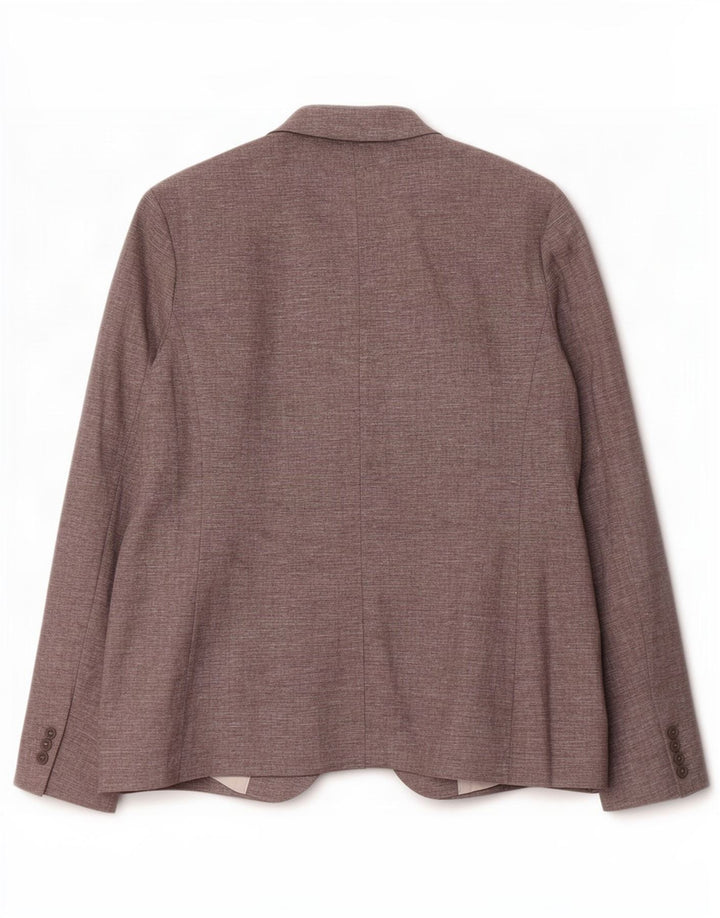 Marks & Spencer Damska marynarka slim fit zapinana na 1 guzik UK 16, duża, szara