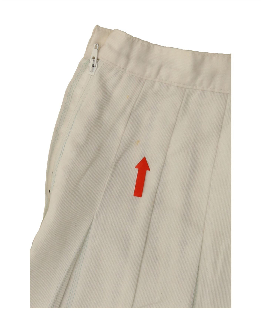 SERGIO TACCHINI Womens Pleated Mini Skirt IT 44 Medium W26  White Vintage Sergio Tacchini and Second-Hand Sergio Tacchini from Messina Hembry 