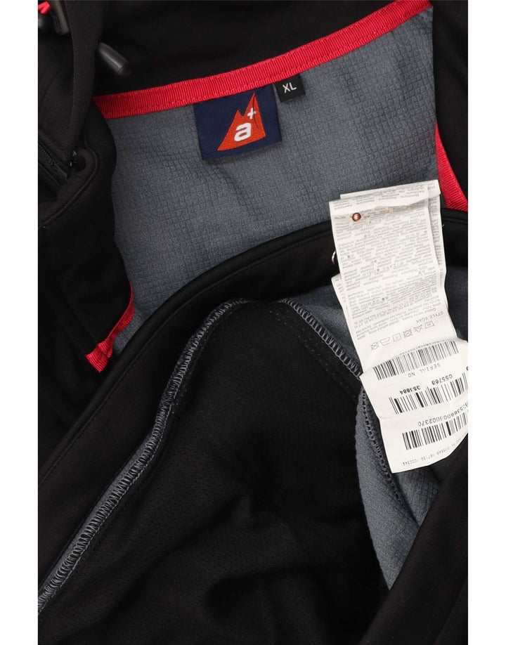 Damska kurtka wiatrówka z kapturem Alpen Moden UK 18 XL, czarny poliester