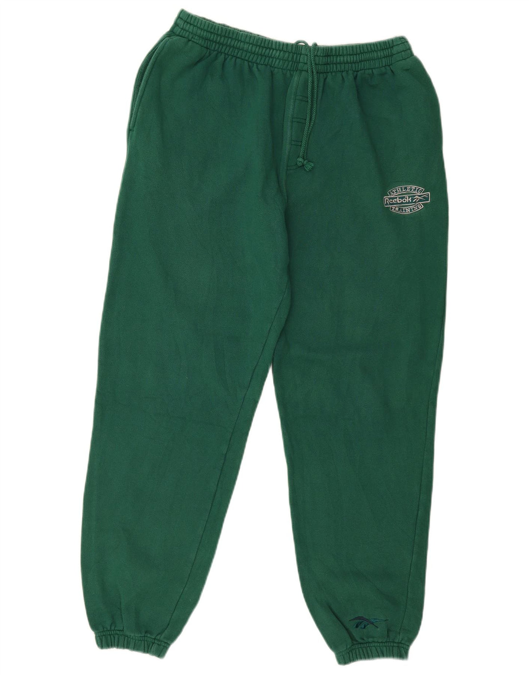 Męskie spodnie dresowe Reebok Joggers, średnia zielona bawełna