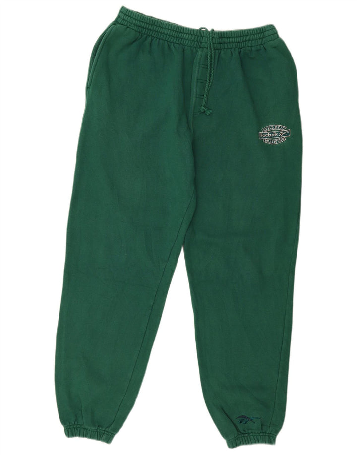 Męskie spodnie dresowe Reebok Joggers, średnia zielona bawełna