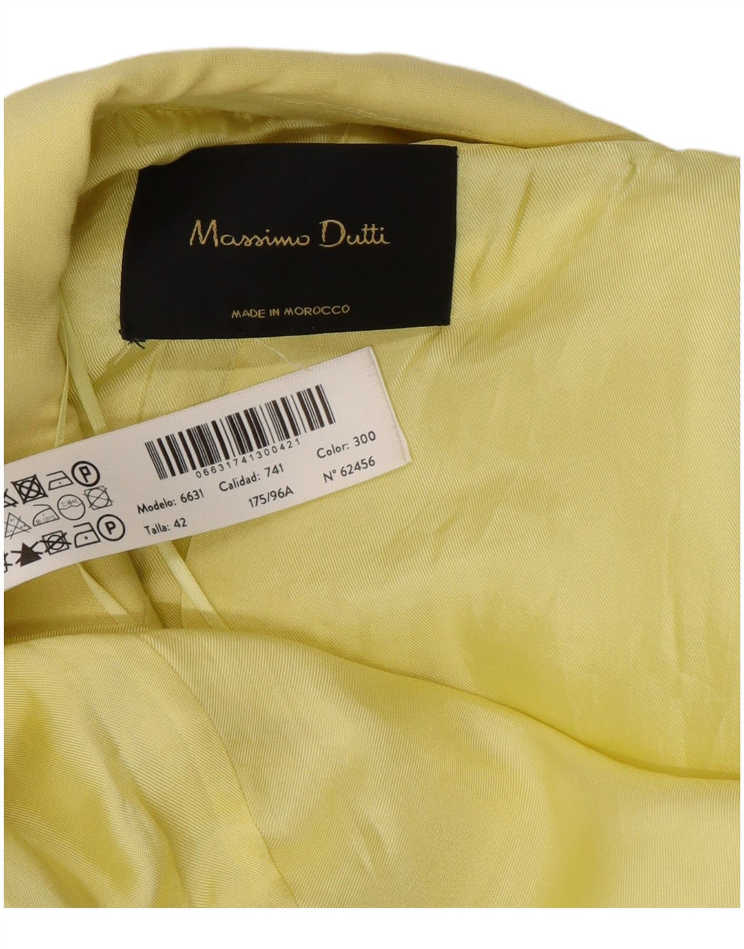 Płaszcz damski Massimo Dutti EU 42, duży, żółty, wiskoza