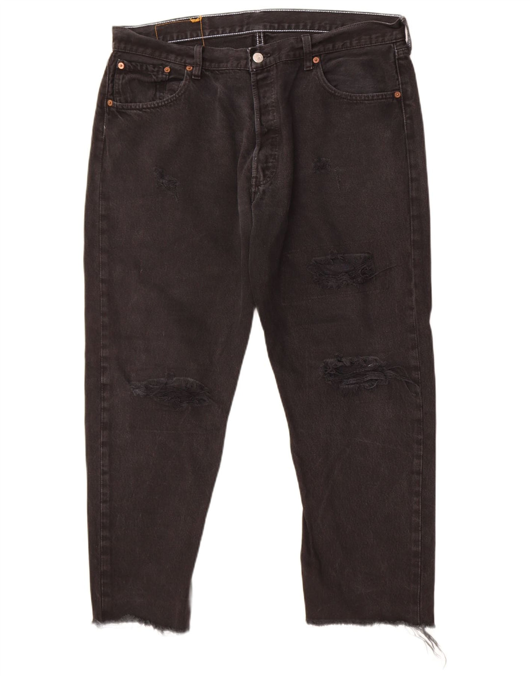 Męskie jeansy Levi's 501 w trudnej sytuacji W36 L26 czarne