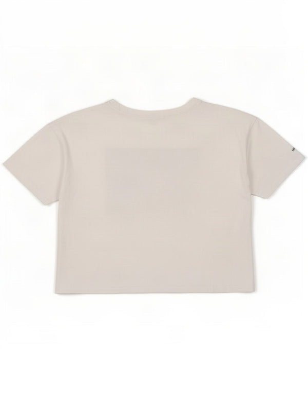 Damski T-shirt z krótkim rękawem Zara, UK 16, duży, biały, bawełniany