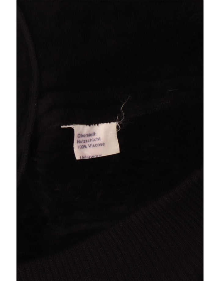 Kurtka damska Sherpa VINTAGE UK 12 Średnia czarna wiskoza