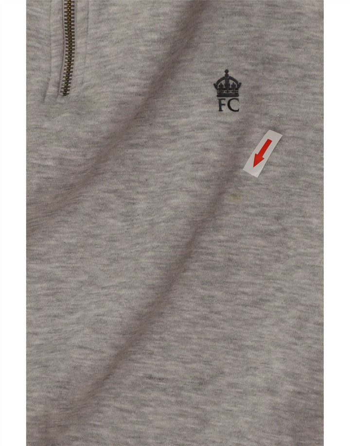 Męska bluza zapinana na zamek FRENCH CONNECTION, mała, szara, nakrapiana
