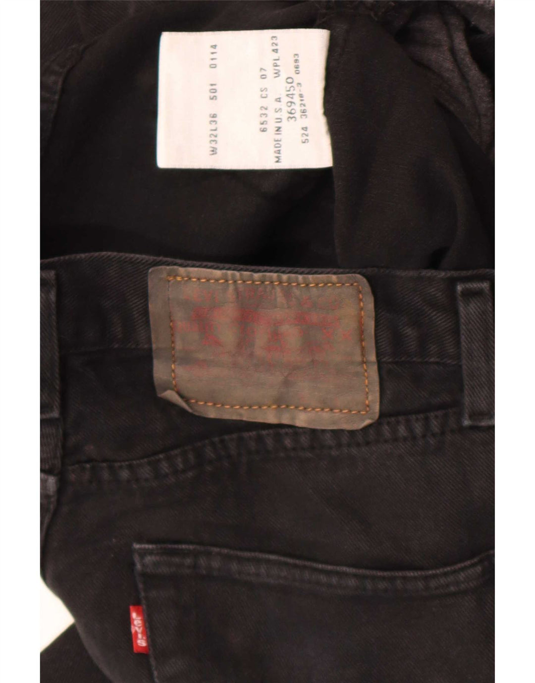 Damskie proste dżinsy Levi's W32 L27 czarne