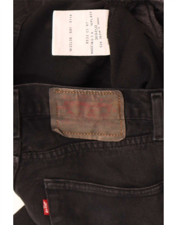 Damskie proste dżinsy Levi's W32 L27 czarne