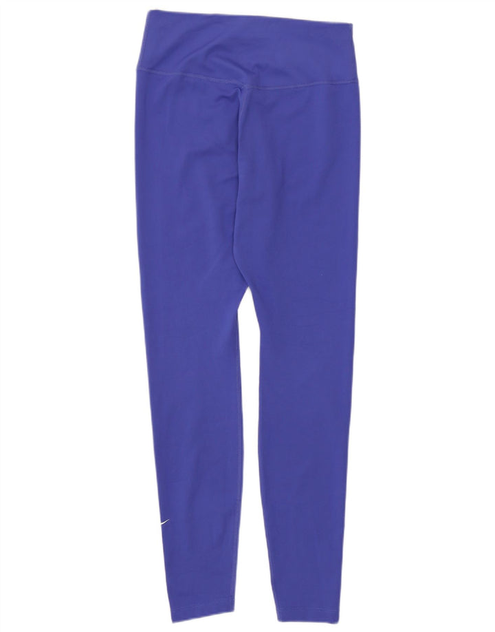 Damskie legginsy Nike Dri Fit UK 8, małe, niebieskie, poliestrowe