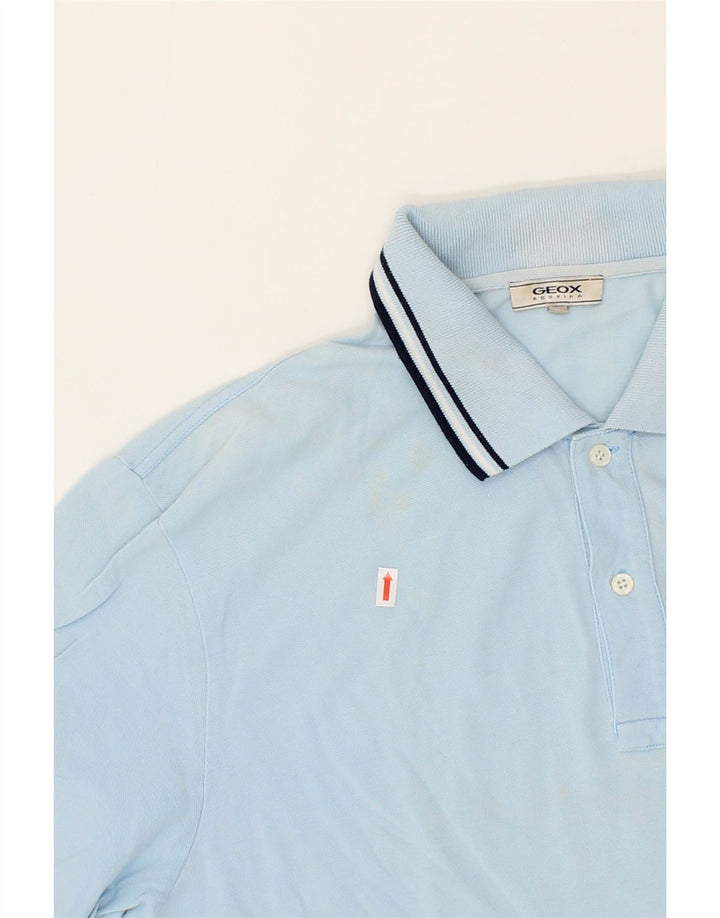 GEOX Mens Polo Shirt Large Blue Cotton Vintage Geox and Second-Hand Geox from Messina Hembry 