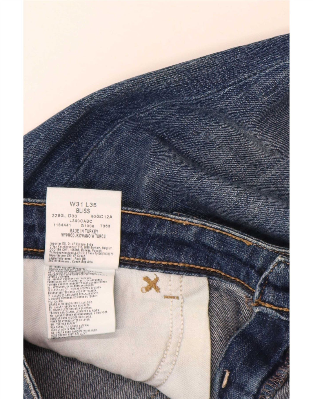 Damskie dżinsy Lee Bliss Bootcut W31 L35, niebieska bawełna