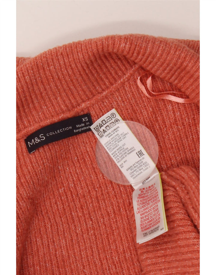 Marks & Spencer Damski sweter oversize UK 6 XS, pomarańczowy