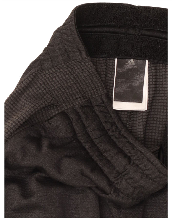 Męskie spodnie dresowe ADIDAS, małe, szare, z poliestru w blokach kolorów