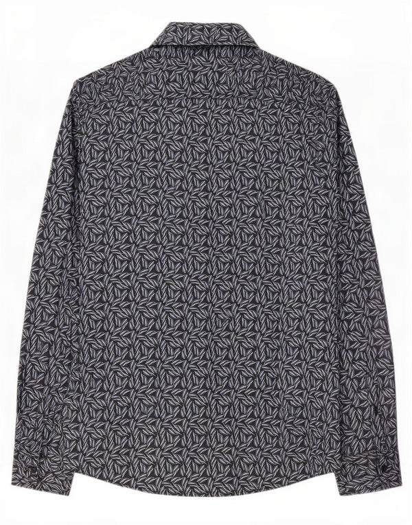 Koszula męska Michael Kors Slim Fit 2XL Granatowa, bawełniana w kwiaty